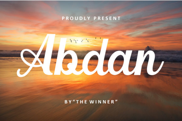 Abdan: A Contemporary Script Font for Elegant Digital Branding