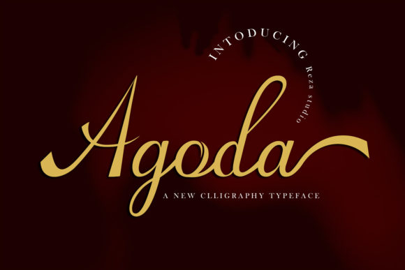 Agoda Font: A Stylish, Classy Script Handwritten Typeface