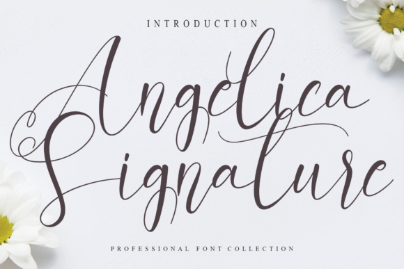 Angelica Signature: A Romantic Script Handwritten Font for Editorial Design