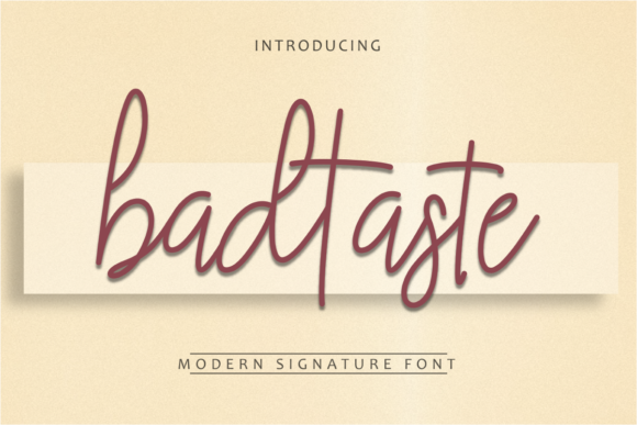 Bad Taste: Elegant Script Handwritten Font for Modern Design