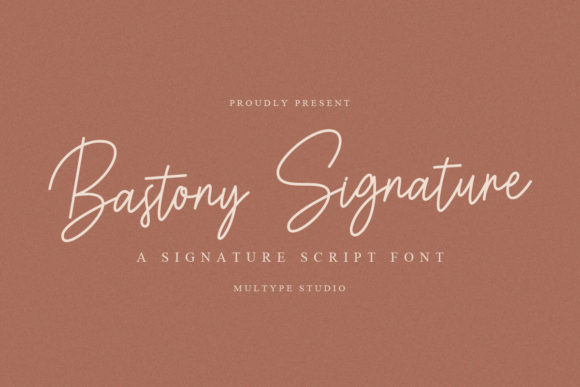 Bastony Signature: A Refined Script Handwritten Font for Modern Design
