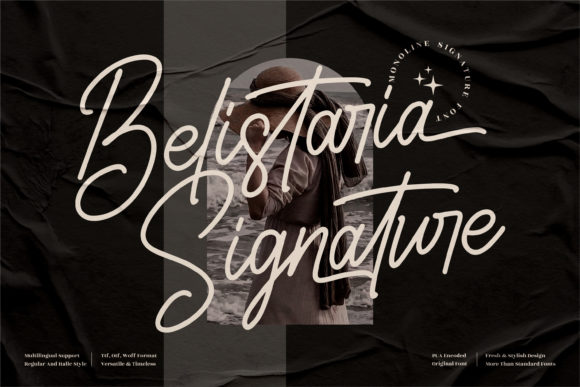 Belistaria Signature Font for Elegant Handmade Brands