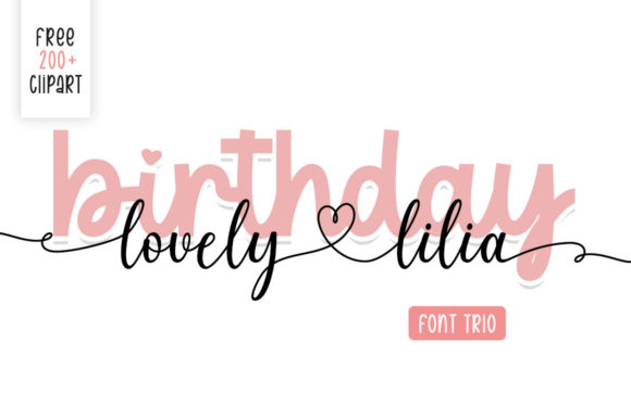 Birthday Lovely Lilia Font for Playful, Polished Branding