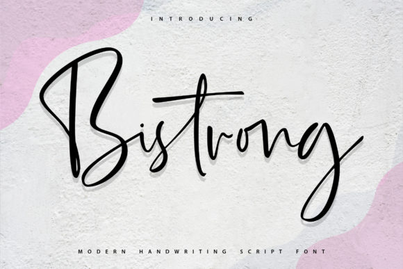 Bistrong Script Font for Handmade Creatives
