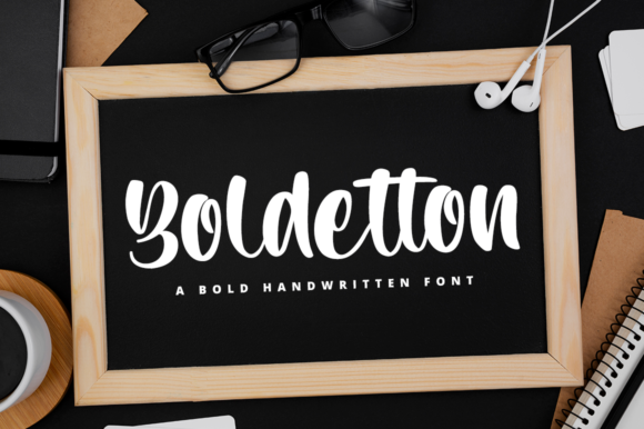 Boldetton: A Playful Script Font for Small Business Branding