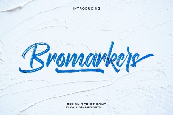 Bromarkers Script Font for Editorial Design