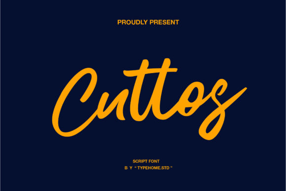 Cuttos: A Paint Brushed Script Font for Luxury Branding