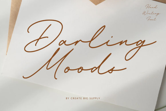 Darling Moods: A Sleek Script Font for Authentic Branding