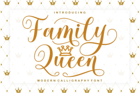 Family Queen Script Font for Elegant Branding