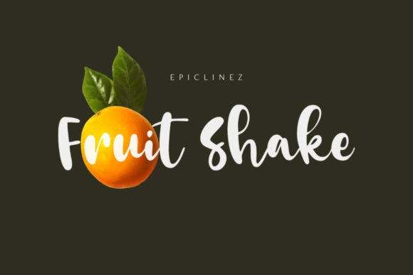 Fruit Shake Font for Creative Brands
