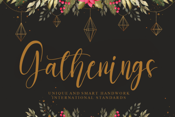 Gatherings Script Font for Elegant Branding