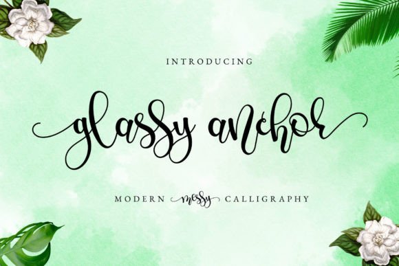 Glassy Anchor: A Chic Script Font for Editorial Elegance