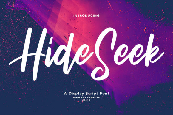 Hide Seek Font for Creative Campaigns