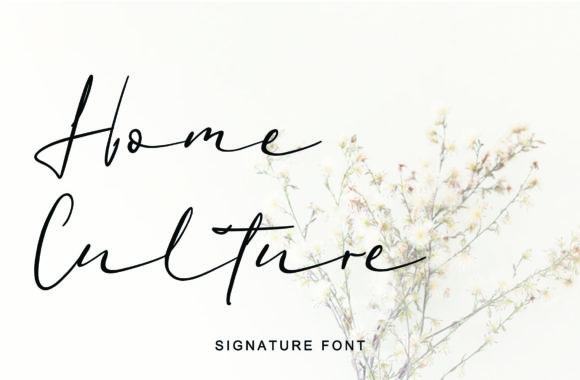 Home Culture Font for Elegant Campaigns