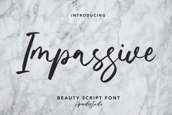 Impassive Script Font for Elegant Brand Identity
