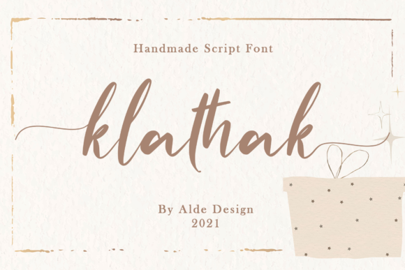 Klathak: An Elegant Script Handwritten Font for Refined Design