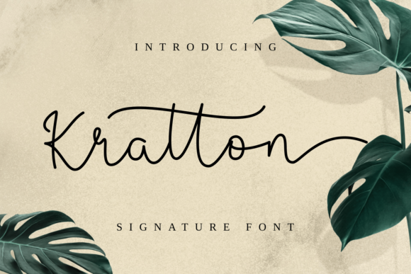 Kratton: A Delicate Script Font for Elegant Campaign Visuals