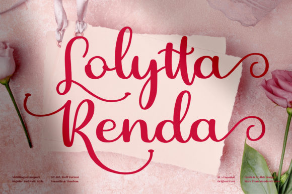Lolytta Renda Script Font for Elegant Branding