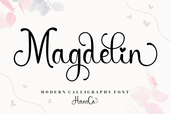 Magdelin Script Font for Handmade Branding