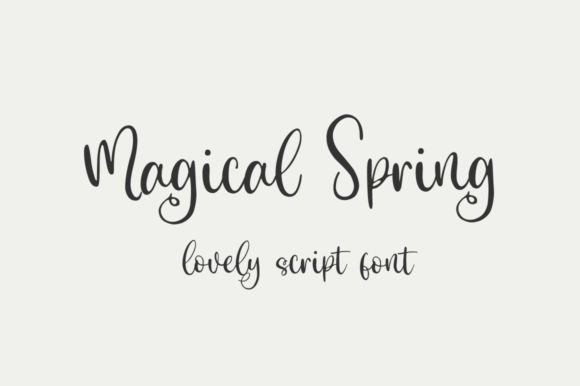 Magical Spring Script Font for Handmade Creators