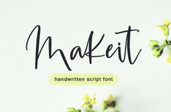 Makeit Script Font for Handmade Magic