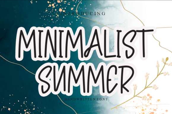 Minimalist Summer Script Font for Whimsical Branding
