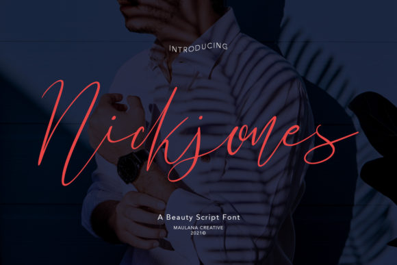 Nickjones Script Font for Luxury Branding
