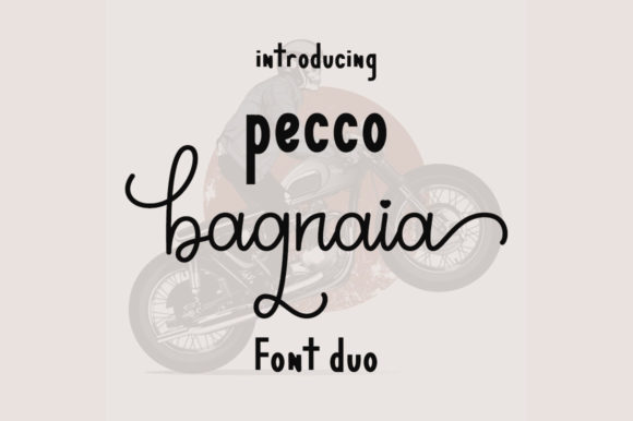 Pecco Bagnaia: A Script Handwritten Font That Elevates Small Business Branding