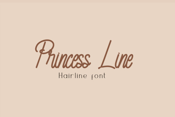 Princess Line Font for Elegant Design