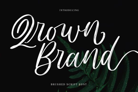 Qrown Brand: A Lovely Cursive Script Font for Small Business Branding
