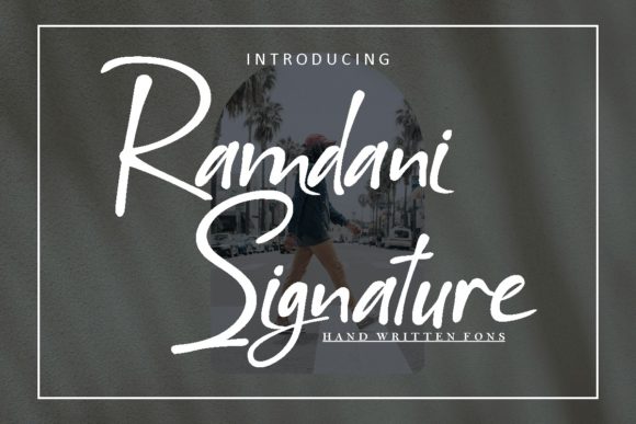 Ramdani Signature: An Elegant Script Font for Editorial Design