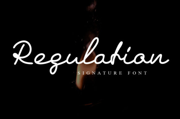 Regulation Signature Font: Vintage Script for Digital Branding
