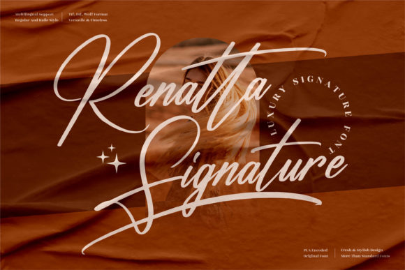 Renatta Signature Font for Elegant Branding Projects