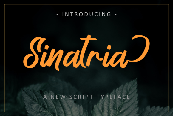 Sinatria: Elegant Script Handwritten Font for Digital Design