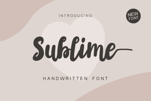Sublime: A Premium Script Handwritten Font for Digital Design