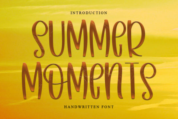 Summer Moments: A Playful, Professional Script Handwritten Font