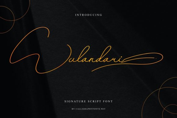 Wulandari: A Delicate Script Handwritten Font for Elegant Design